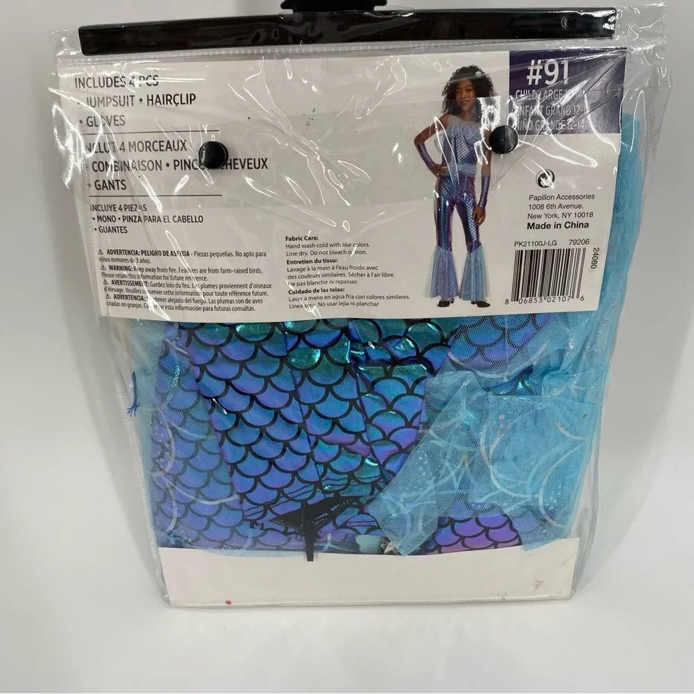 Kid’s Halloween Costume Modern Mermaid Costume size L